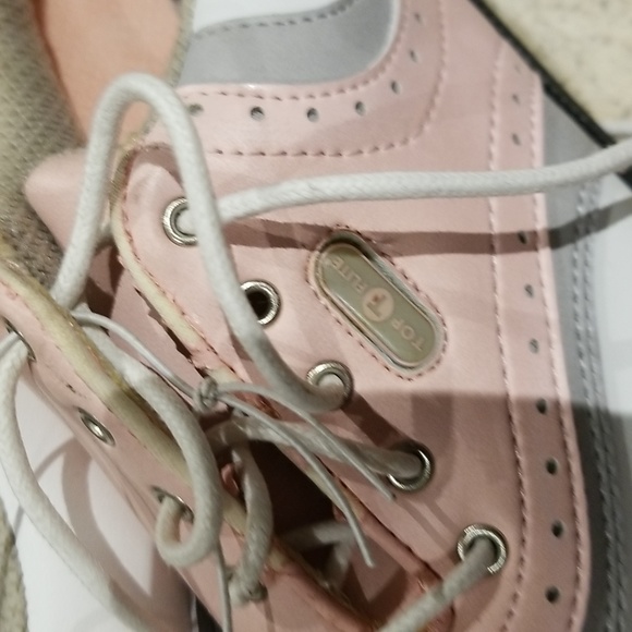 Top Flite premium golf shoes NWTS white/pink sz10 - Picture 3 of 6